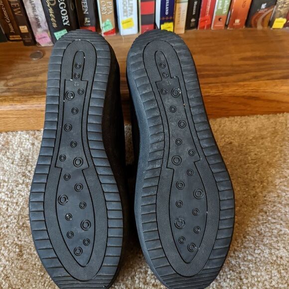 Pandere orthopedic adjustable leather sneaker sz 12 euc blue suede - Picture 5 of 5